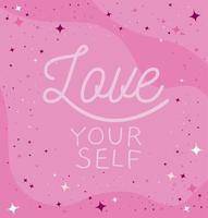 love yourself illustration vector