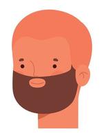 male face illustration vector