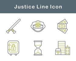 Justice Vector Icon Set