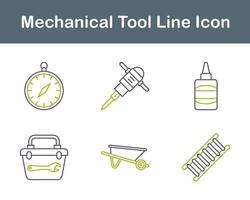 mecánico herramienta vector icono conjunto