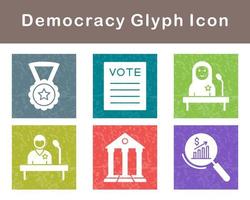 Democracy Vector Icon Set