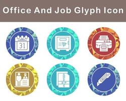 Work Office And Job Vector Icon Set