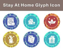 Stay At Home Vector Icon Set