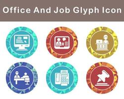 Work Office And Job Vector Icon Set