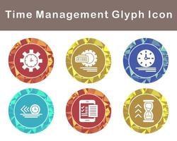 Time Management Vector Icon Set