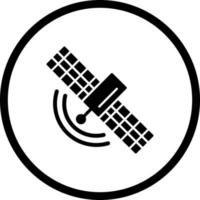 satélite único vector icono