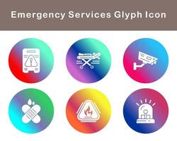 Emergency Services Vector Icon Set