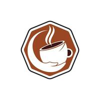 sano café y té cuidado vector logo diseño modelo.
