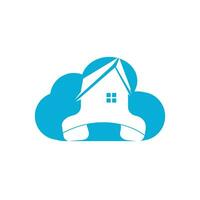 Home call vector logo design template. Real estate business logo concept.