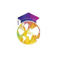 World education logo design. Modern education logo design inspiration. vector