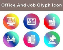 Work Office And Job Vector Icon Set