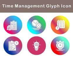 Time Management Vector Icon Set