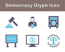 Democracy Vector Icon Set