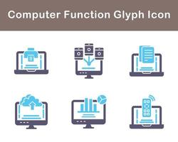 Computer Function Vector Icon Set