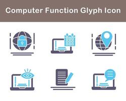 Computer Function Vector Icon Set