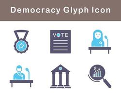 Democracy Vector Icon Set