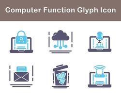 Computer Function Vector Icon Set