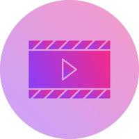 vídeo y animación único vector icono