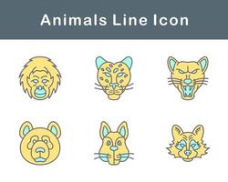 animales vector icono conjunto