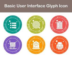 Basic User Interface Vector Icon Set