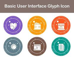 Basic User Interface Vector Icon Set