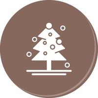 Navidad árbol único vector icono