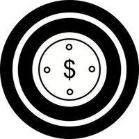 icono de vector de moneda de dólar