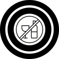 No Drinking Vector Icon