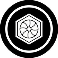 Unique Hexagonal Diaphram Vector Icon