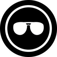 icono de vector de gafas únicas