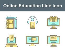 Online Education Vector Icon Set