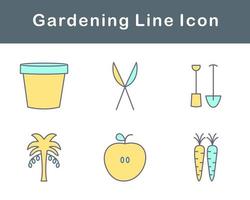 jardinería vector icono conjunto