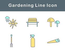 jardinería vector icono conjunto