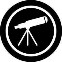 icono de vector de telescopio