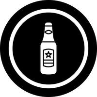 icono de vector de botella de cerveza