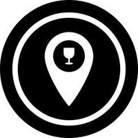 Unique Bar Location Vector Icon