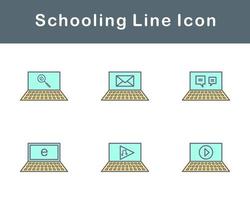 Schooling Vector Icon Set