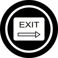 Unique Exit Vector Icon