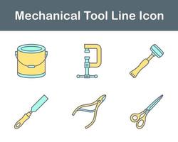 mecánico herramienta vector icono conjunto