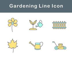 jardinería vector icono conjunto