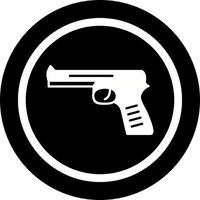 icono de vector de pistola única