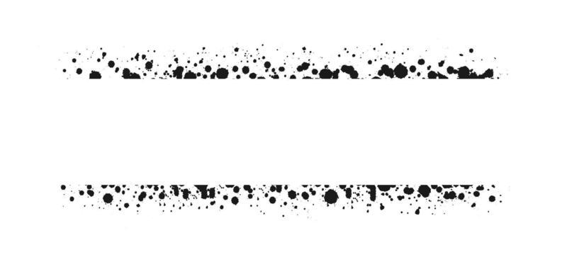 Grunge ink splatter frame. Spray graffiti stencil border template.