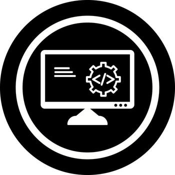 icono de vector de optimización de código único