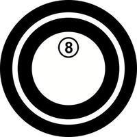 Unique Eight Ball Vector Icon