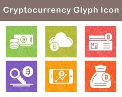 Bitcoin And Cryptocurrency Vector Icon Set