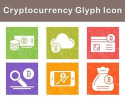 Bitcoin And Cryptocurrency Vector Icon Set