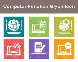 Computer Function Vector Icon Set