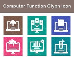 Computer Function Vector Icon Set