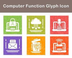 Computer Function Vector Icon Set