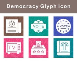 Democracy Vector Icon Set